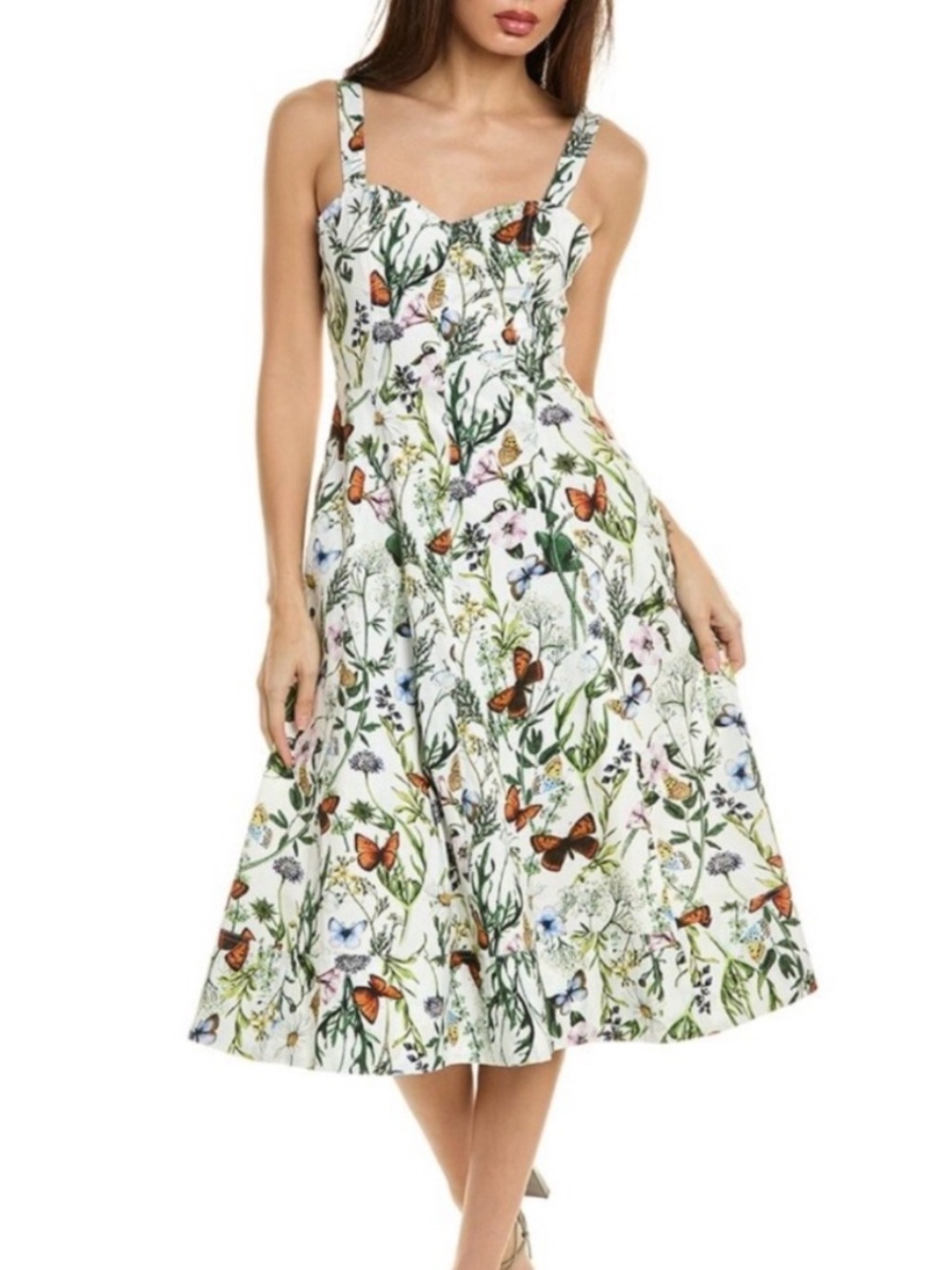 Avec Les Filles A-Line Midi Dress Size 14
Butterfly Print Cottage Feminine NWT - Picture 1 of 15